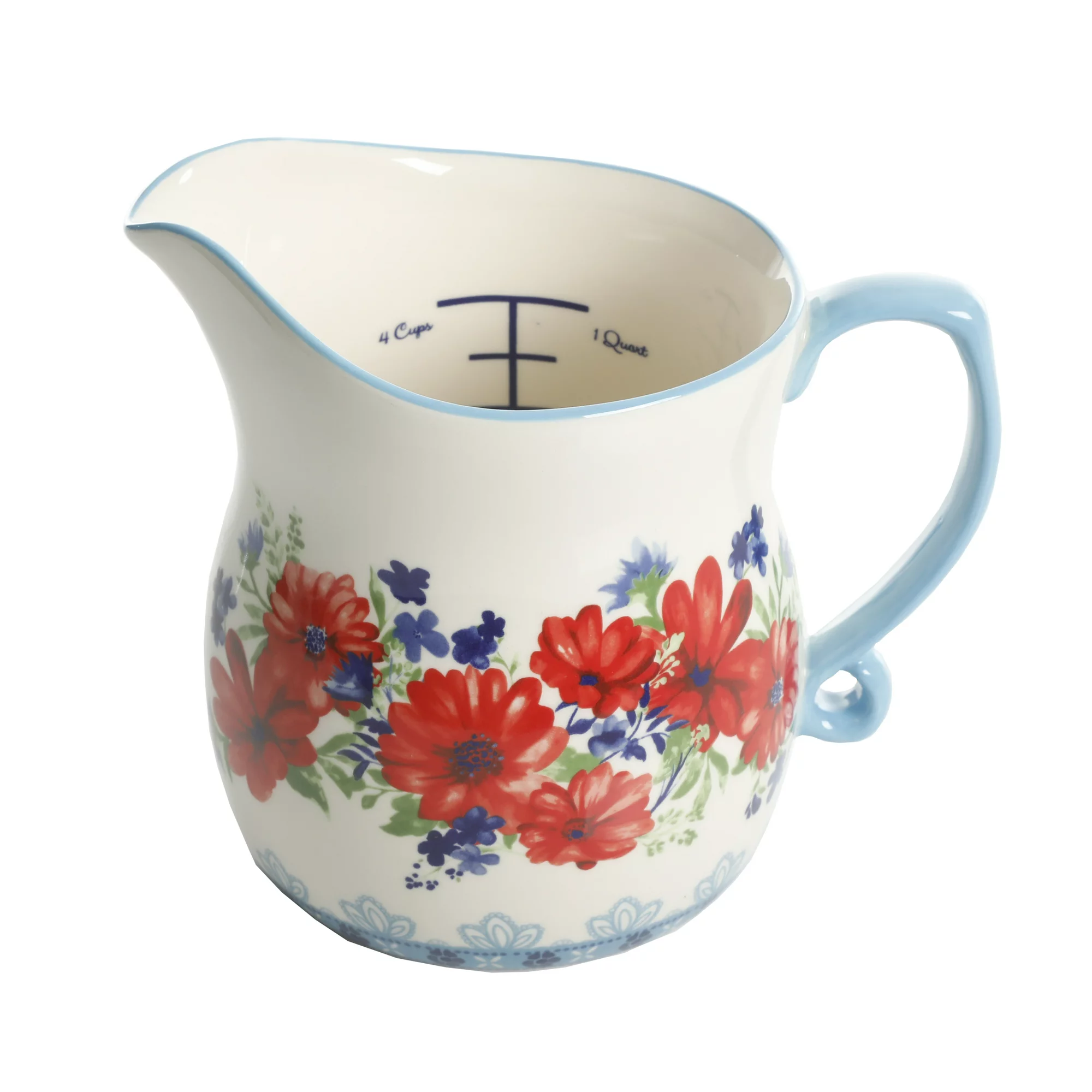 The Pioneer Woman Durable Stoneware Classic Charm 13-Piece Measuring Cup Set