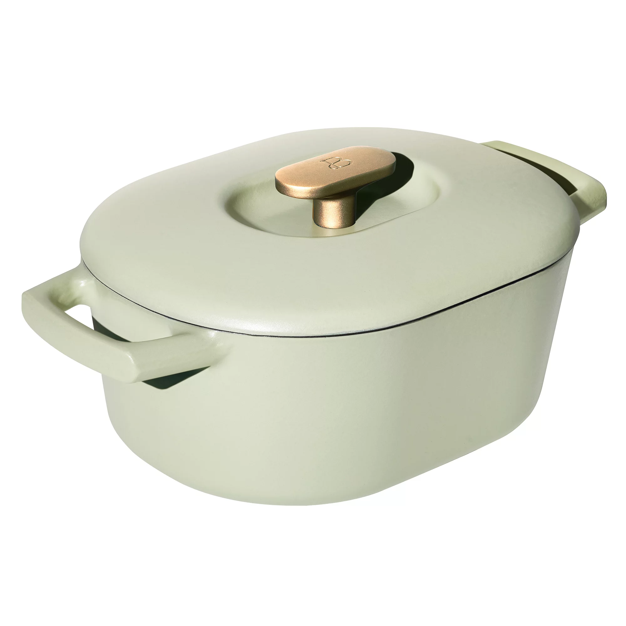 Beautiful 6QT Enamel Dutch Oven. Sage Green by Drew Barrymore