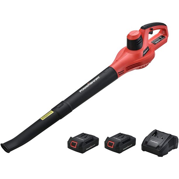 PowerSmart PS76101A-2B 20V Lithium-Ion Cordless Blower. Two 1.5 Ah Batteries and Charger Included