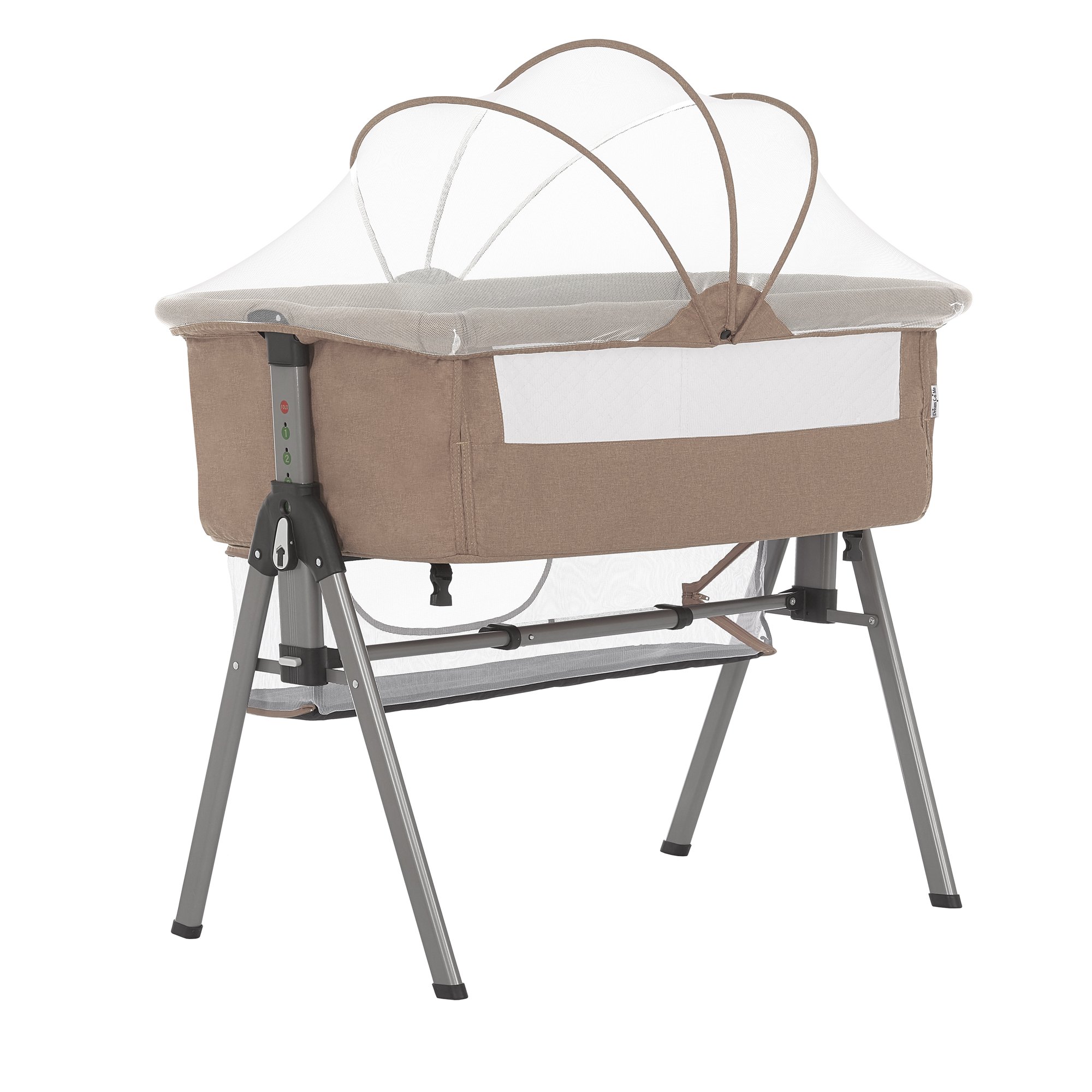 Dream On Me Lotus Bassinet & Bedside Sleeper. Brown
