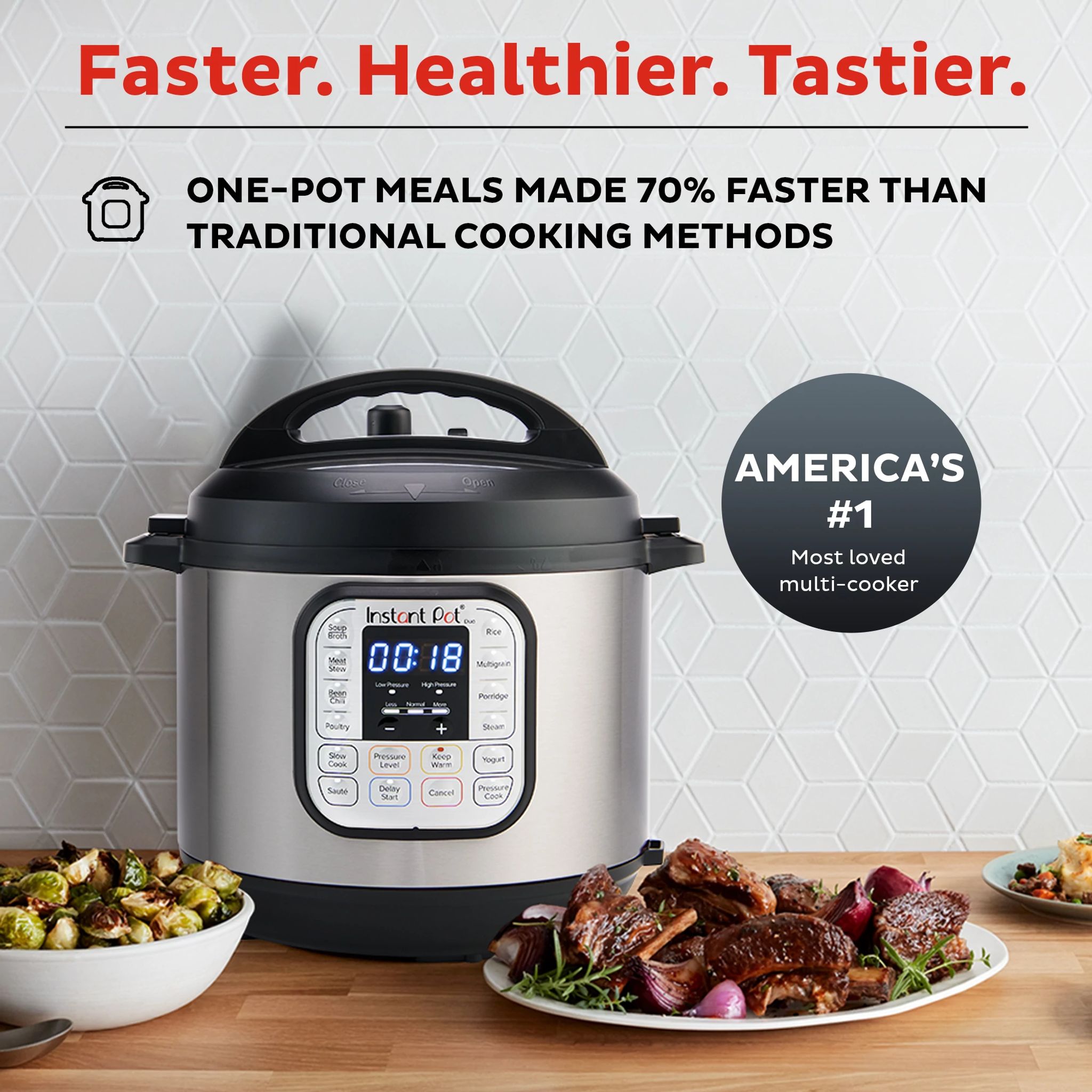 Instant Pot Duo 8-quart Multi-Use Pressure Cooker. V5