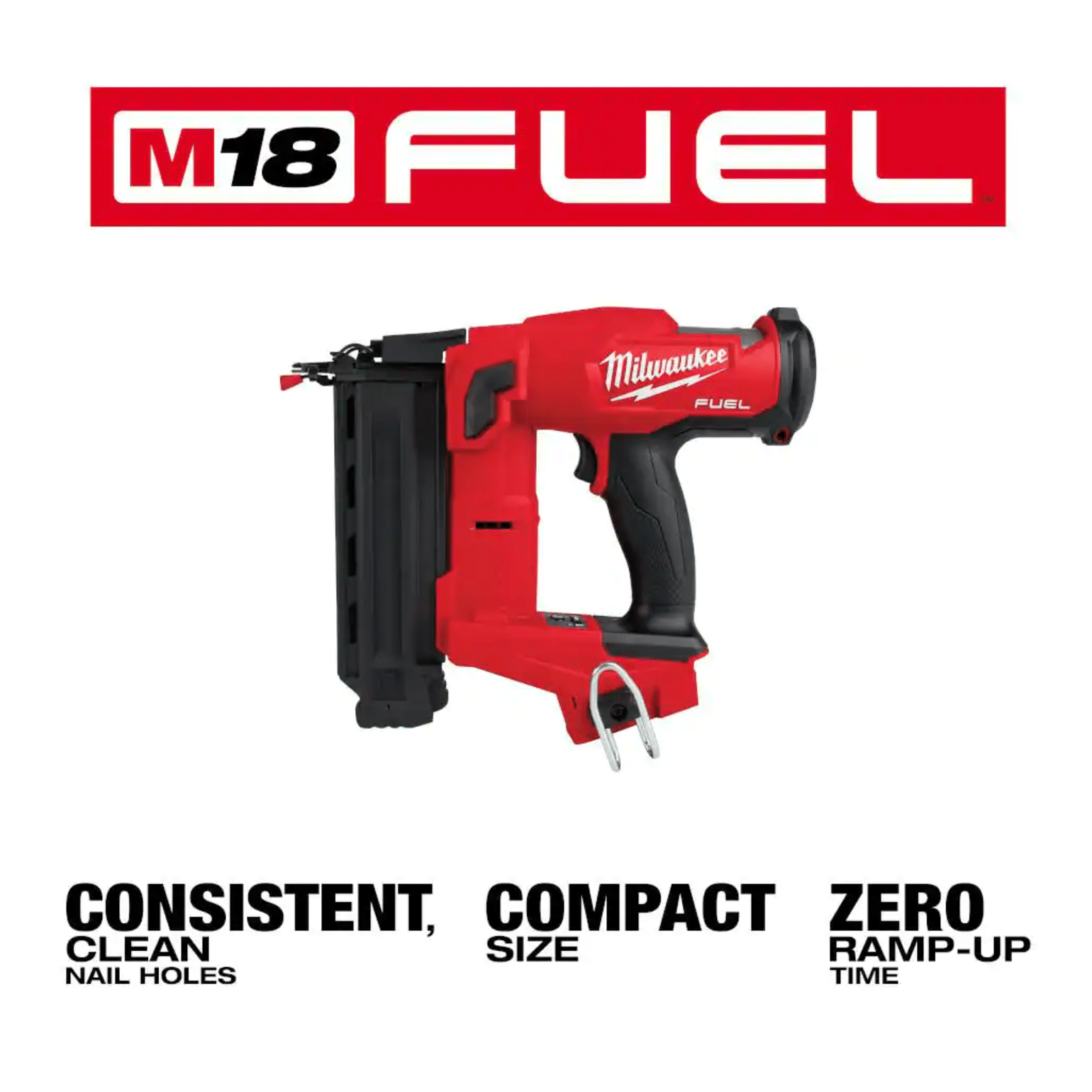 Milwaukee M18 Fuel 18-Volt Lithium-Ion Brushless Cordless Gen II 18-Gauge Brad Nailer. Tool-Only (2746-20)