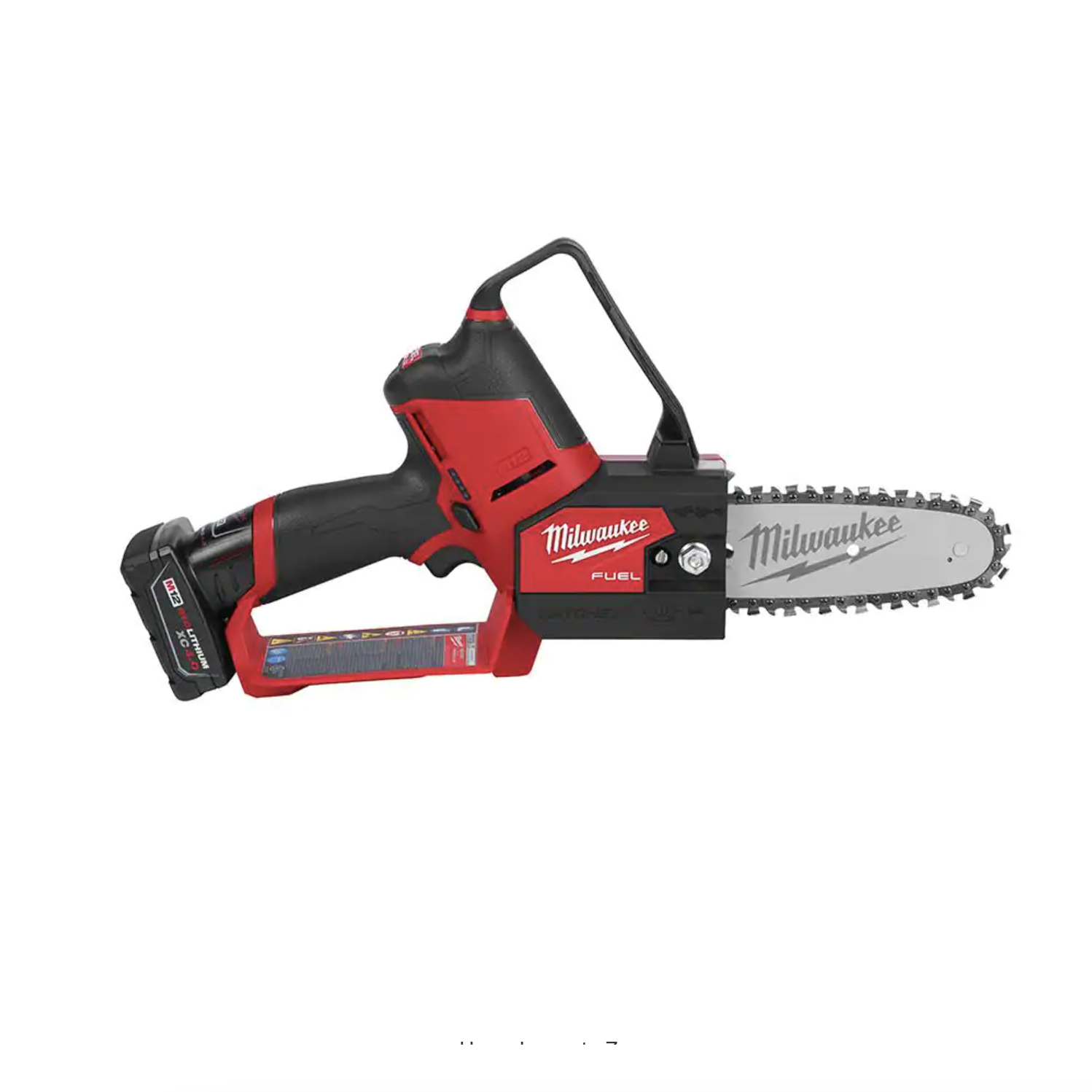 Milwaukee M12 FUEL 12-Volt Lithium-Ion Brushless Cordless 6 in. HATCHET Chainsaw Kit with 6.0 Ah and 4.0 Ah Battery. Charger (2527-21-48-11-2460)