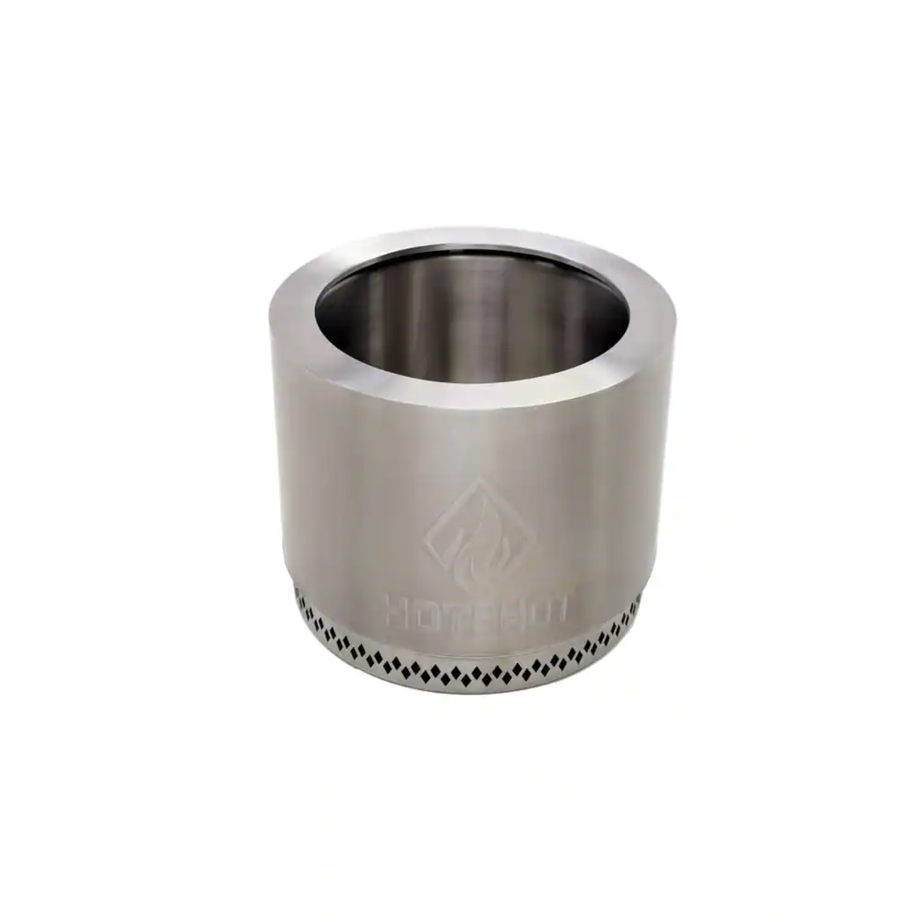 HotShot Traveler Portable Low Smoke 15 in. Round Wood-Burning Fire Pit in Stainless Steel with Carry Bag