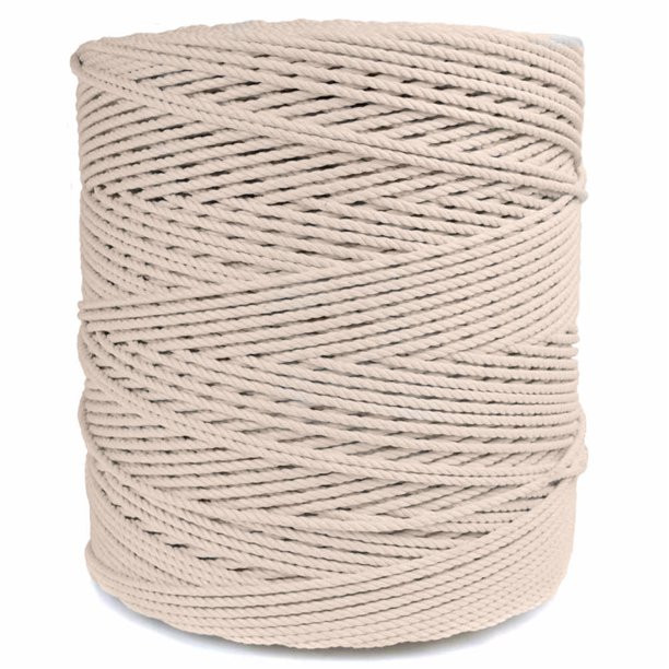 Golberg 100% Natural Cotton Rope - 1/2 Inch Diameters - 300′ - Twisted White Cotton Rope