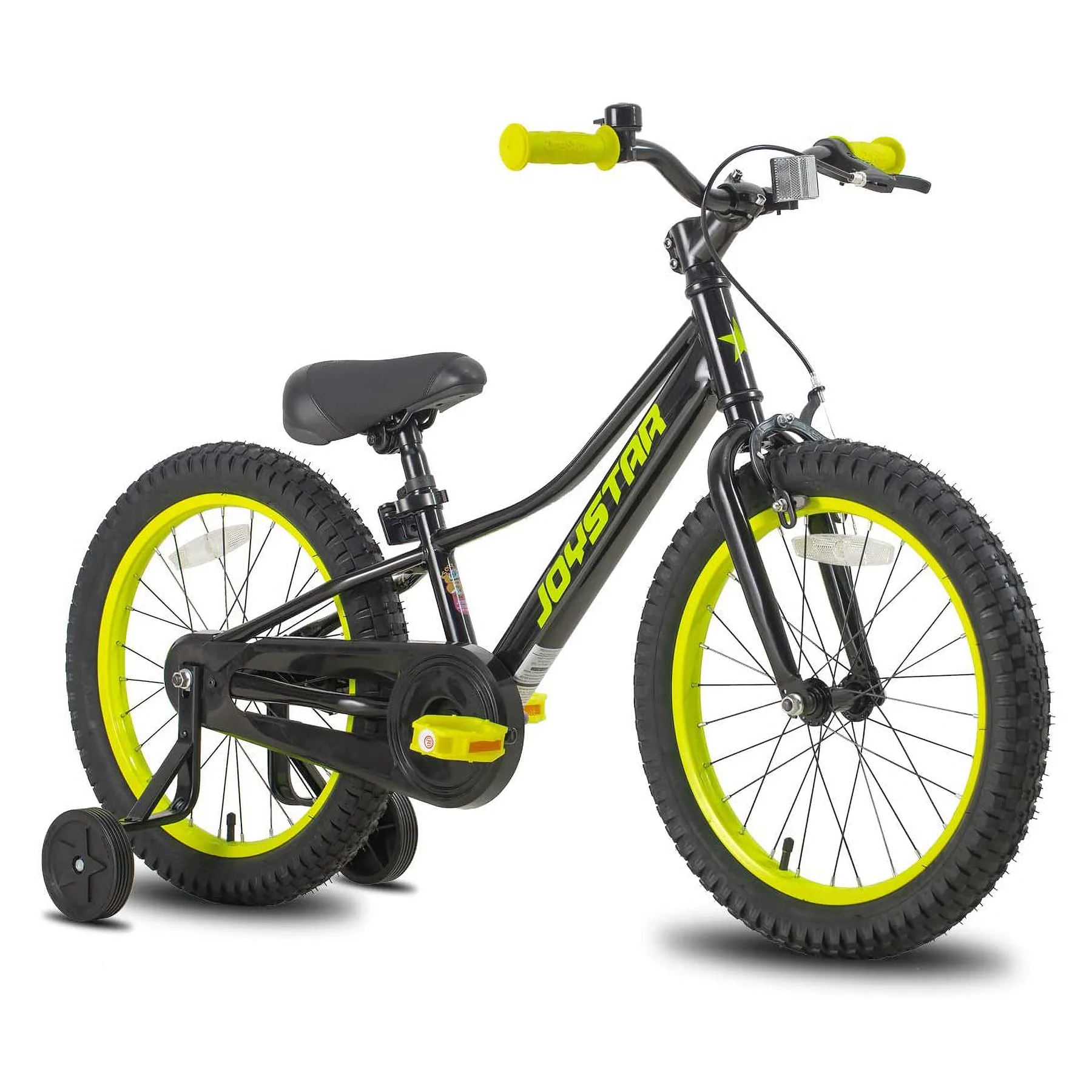 Joystar NEO BMX Kids Bike for Boys Ages 7+ with Training Wheels. 20″. Black