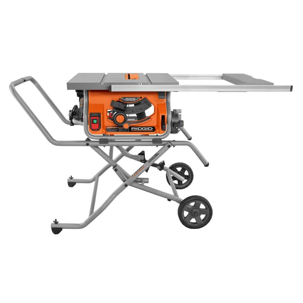 Ridgid 10 in. Pro Jobsite Table Saw With Stand