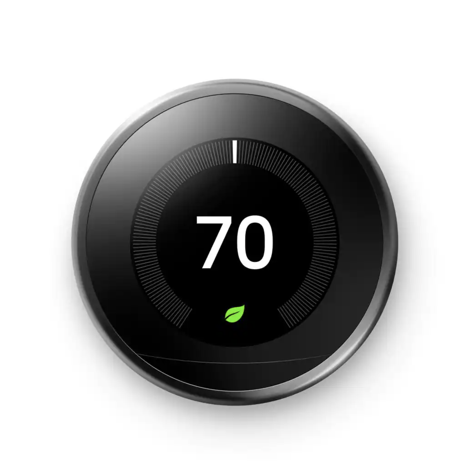 Google Nest Learning Thermostat - Smart Wi-Fi Thermostat - Mirror Black