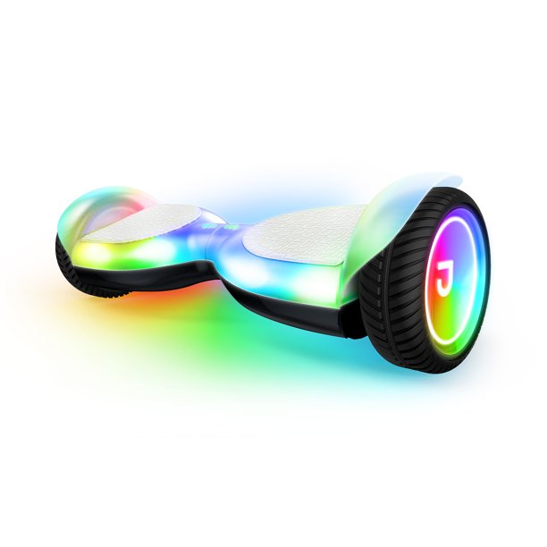 Jetson Plasma Hoverboard. Weight Limit 220 lb. Ages 12+. Black. LED Liquid Light Patterns.