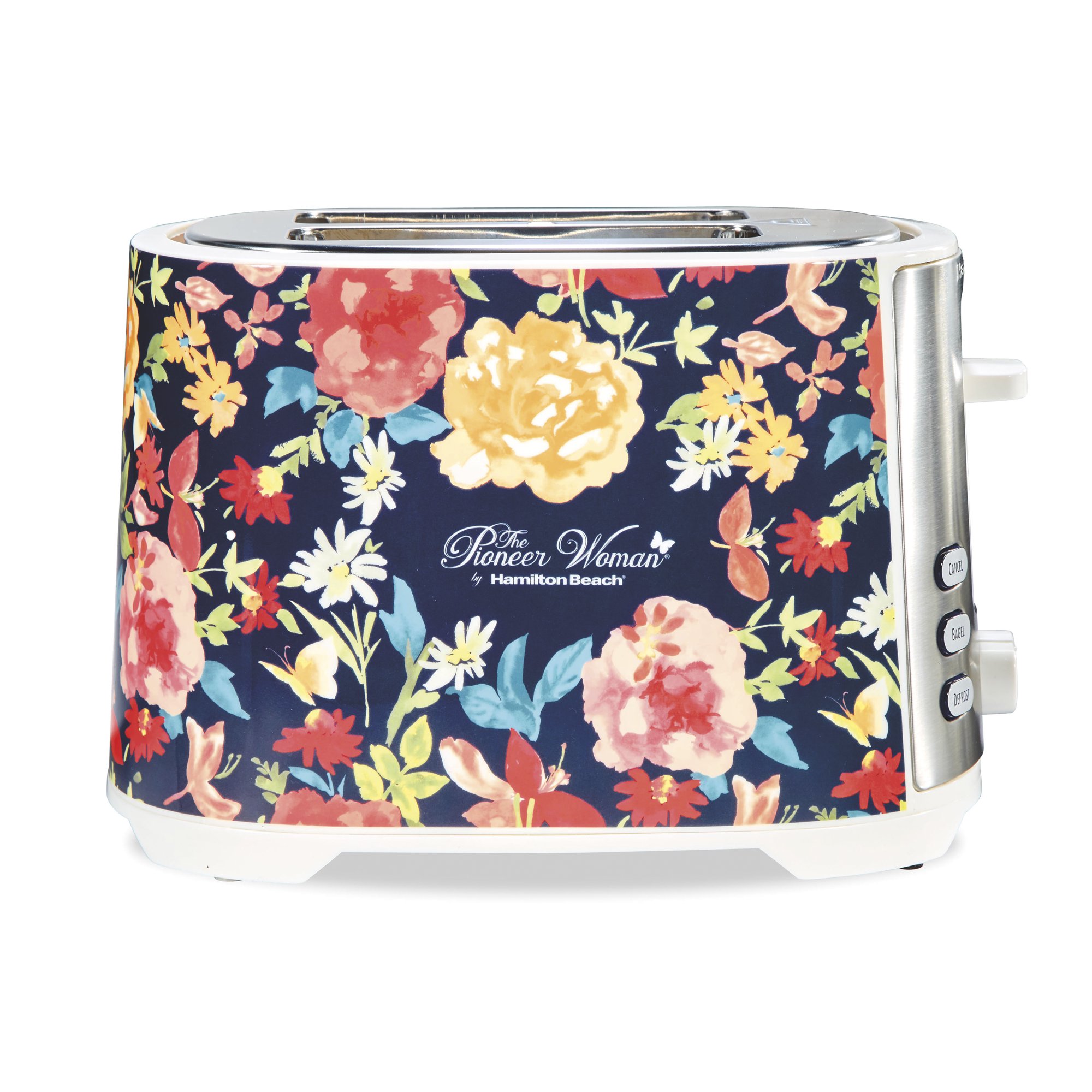 The Pioneer Woman Fiona Floral Extra-Wide Slot 2-Slice Toaster
