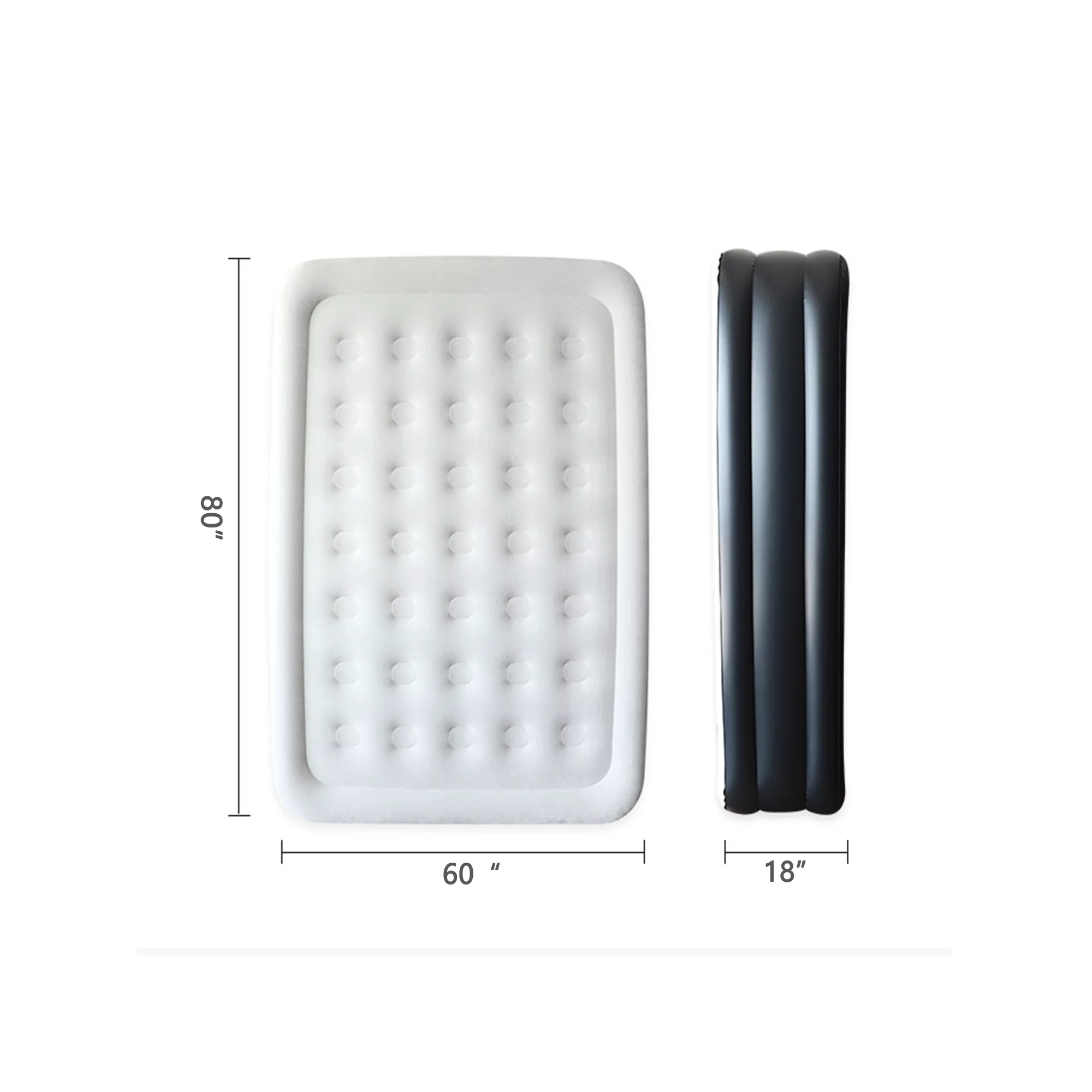 Sugift Air mattress Queen Size Air Bed with built-in Pump Deluxe Air bed Double Queen Size Air Bed