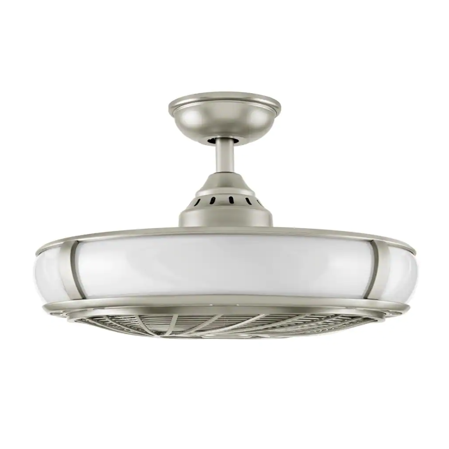 Home Decorators Collection Tuilene 21 in. Integrated LED Titanium Ceiling Fan with Light and Remote Control (AK83-TM)