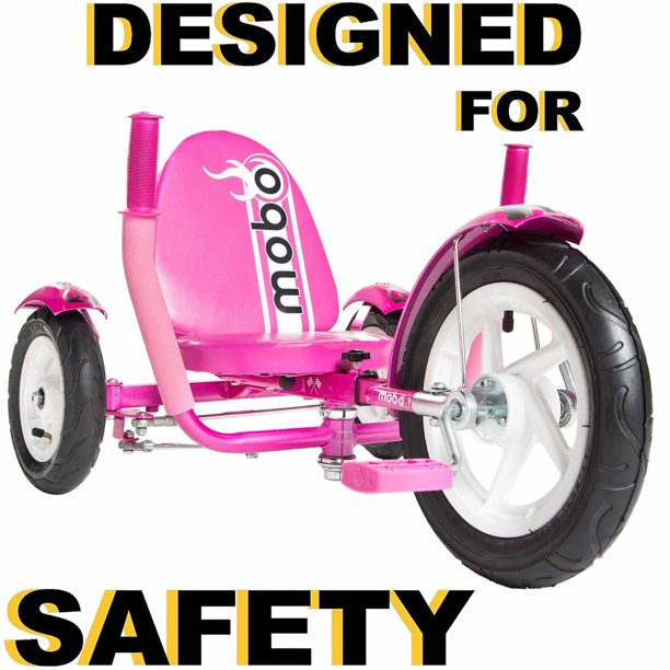 Mobo Mity Sport Tricycle. Toddler Big Wheel Ride On Trike. 3-5 Years Old. Pedal Car for Kids. Pink