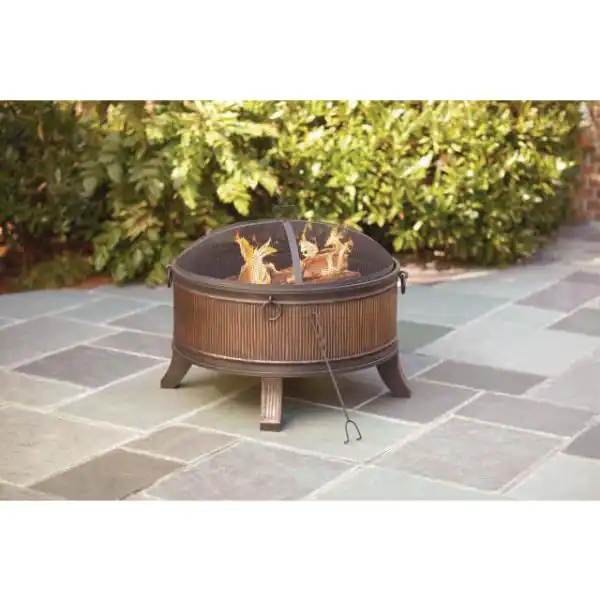Hampton Bay Emberjack 36 in. Round Steel Fire Pit