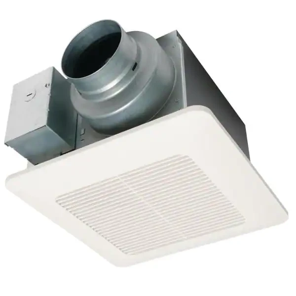 Panasonic WhisperCeiling DC Fan. With Pick-A-Flow Speed Selector 50. 80 Or 110 CFM And Flex-Z Fast Installation Bracket