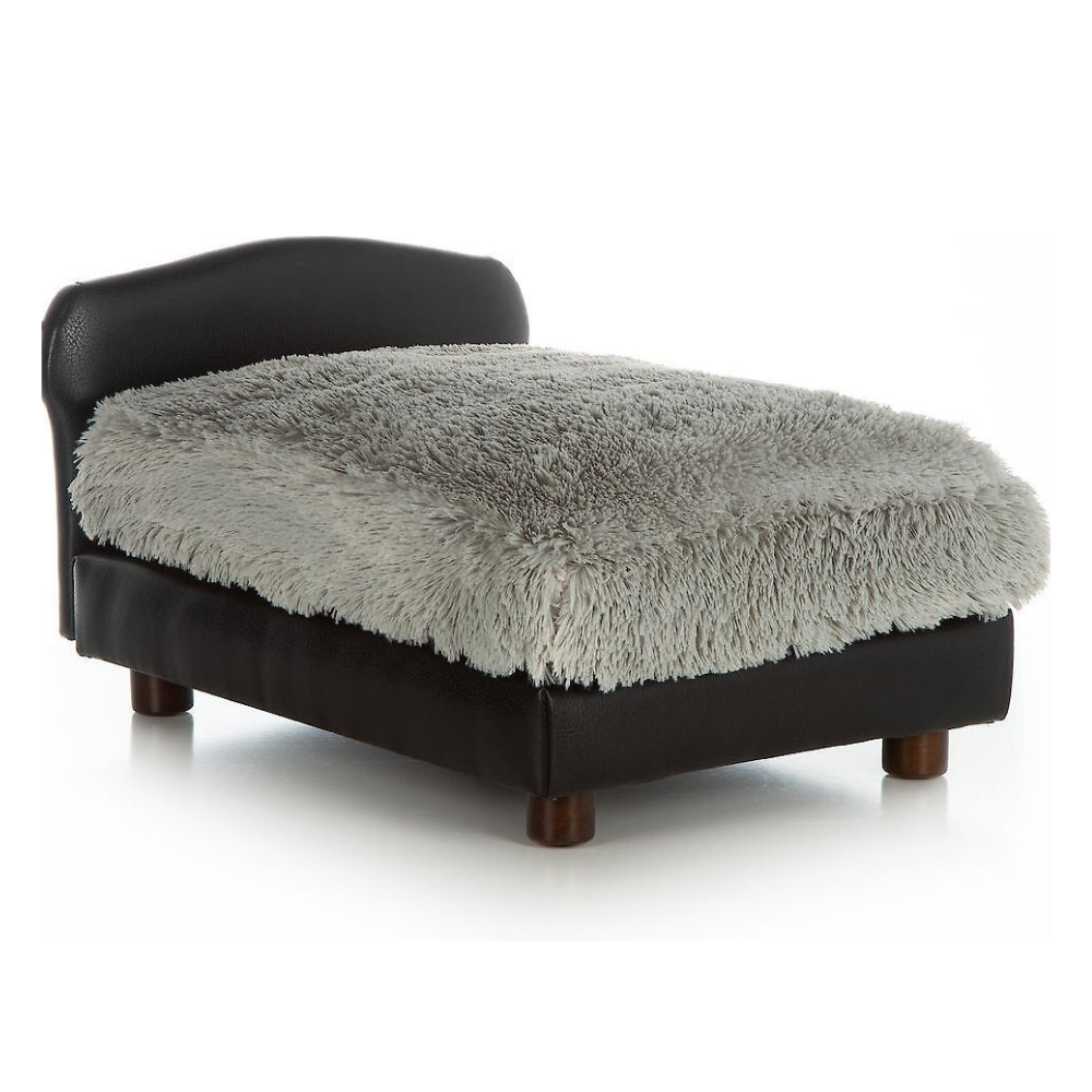 Club Nine Pets Modern Sofa Cat & Dog Bed. Black. Medium