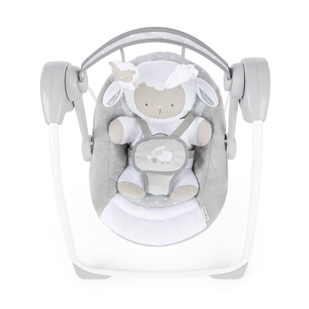 Ingenuity Soothe ‘n Delight 6-Speed Portable Baby Swing with Music. Cuddle Lamb (Unisex)