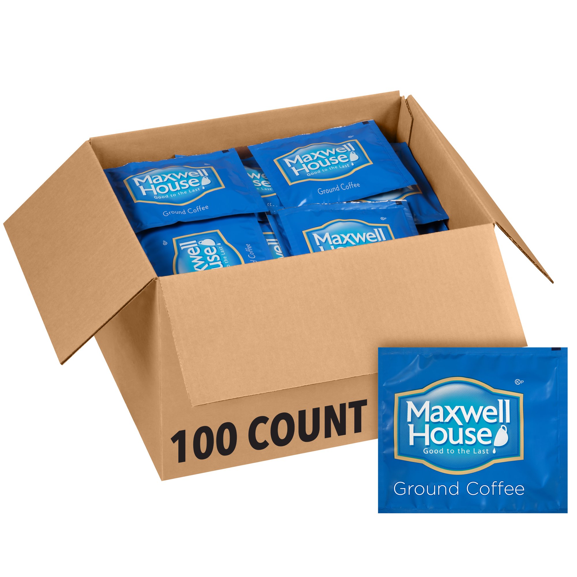 Maxwell House Ground Coffee Filter Packs. 0.7 oz. Packets. 100 per Case