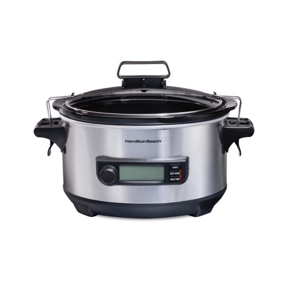 Hamilton Beach Temp Tracker 6 Quart Slow Cooker. Stainless. 33867