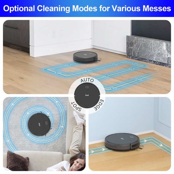 Inse Robot Vacuum 2000Pa Strong Suction Self-charging Robotic Vacuum Cleaner