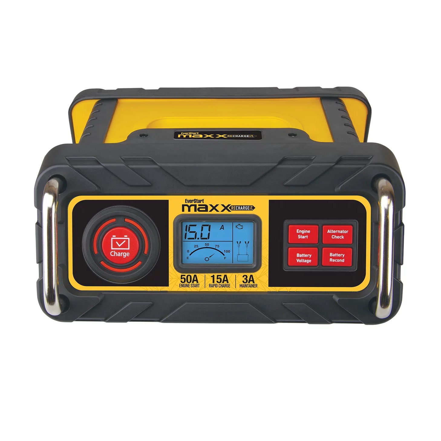 Everstart Maxx 15 Amp Automotive Battery Charger with 50 Amp Patented Engine Start (BC50BE)