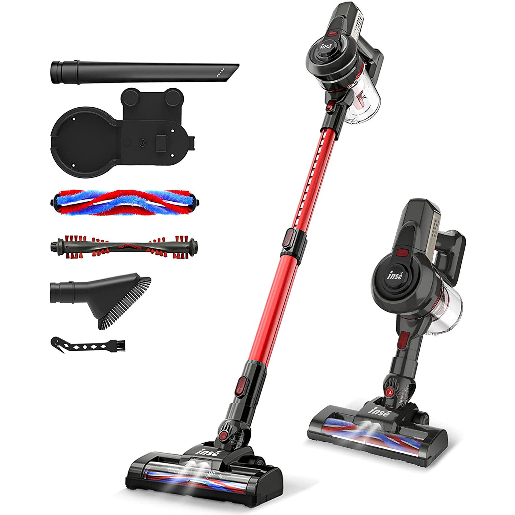 Inse N6 Cordless Vacuum. 12KPa Powerful Cordless Stick Vacuum Cleaner with 160W Motor