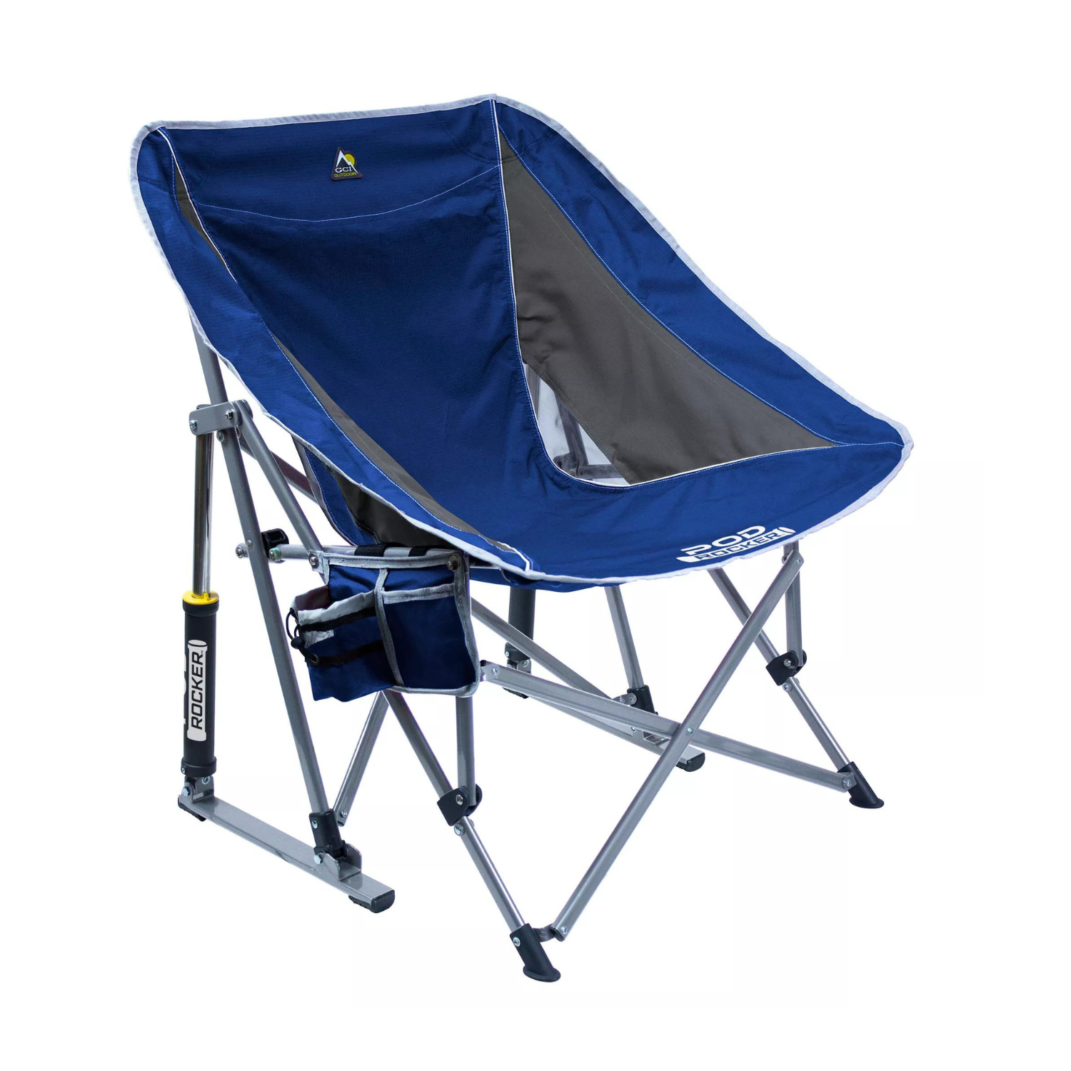 GCI Outdoor Pod Rocker Chair. Royal/Pewter