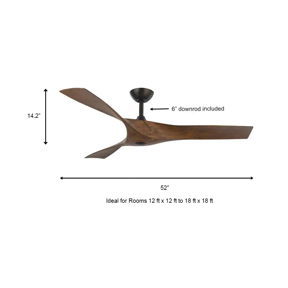 Home Decorators Collection Wesley 52 in. Indoor/Outdoor Oil Rubbed Bronze DC Motor Ceiling Fan with Remote Control