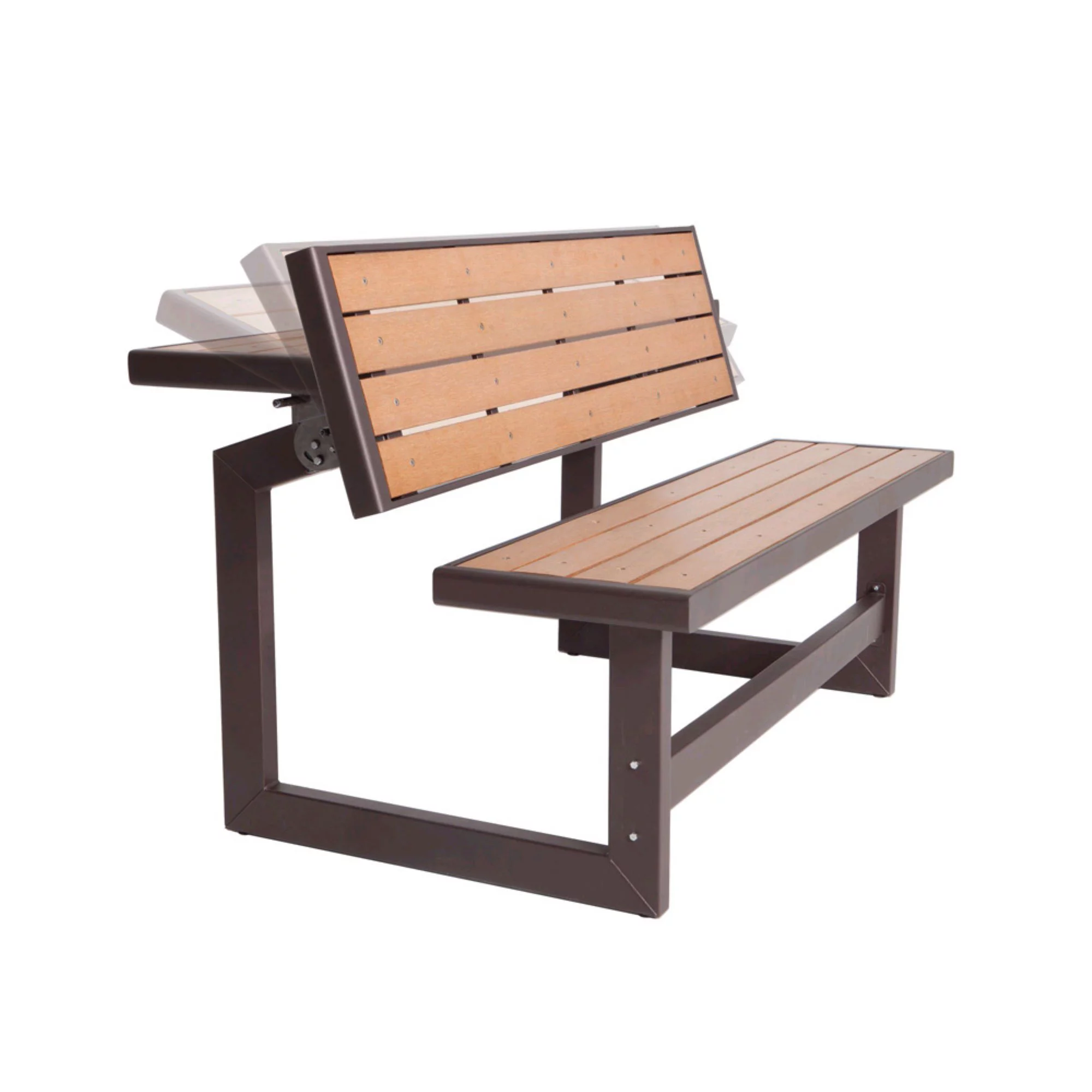 Lifetime 60054 Brown Wood Grain Convertible Bench