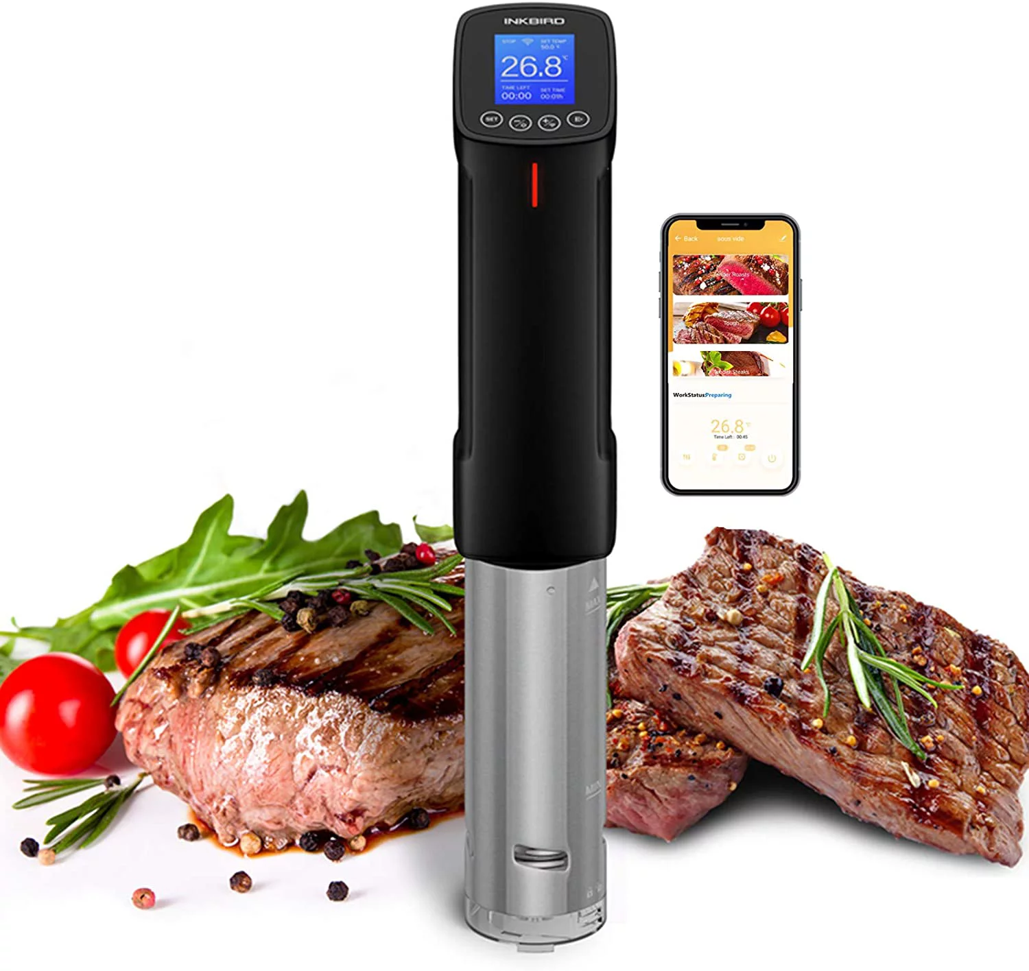 Inkbird WIFI Sous Vide Cooker Thermal Immersion Circulator 1000 Watts. ISV-100W
