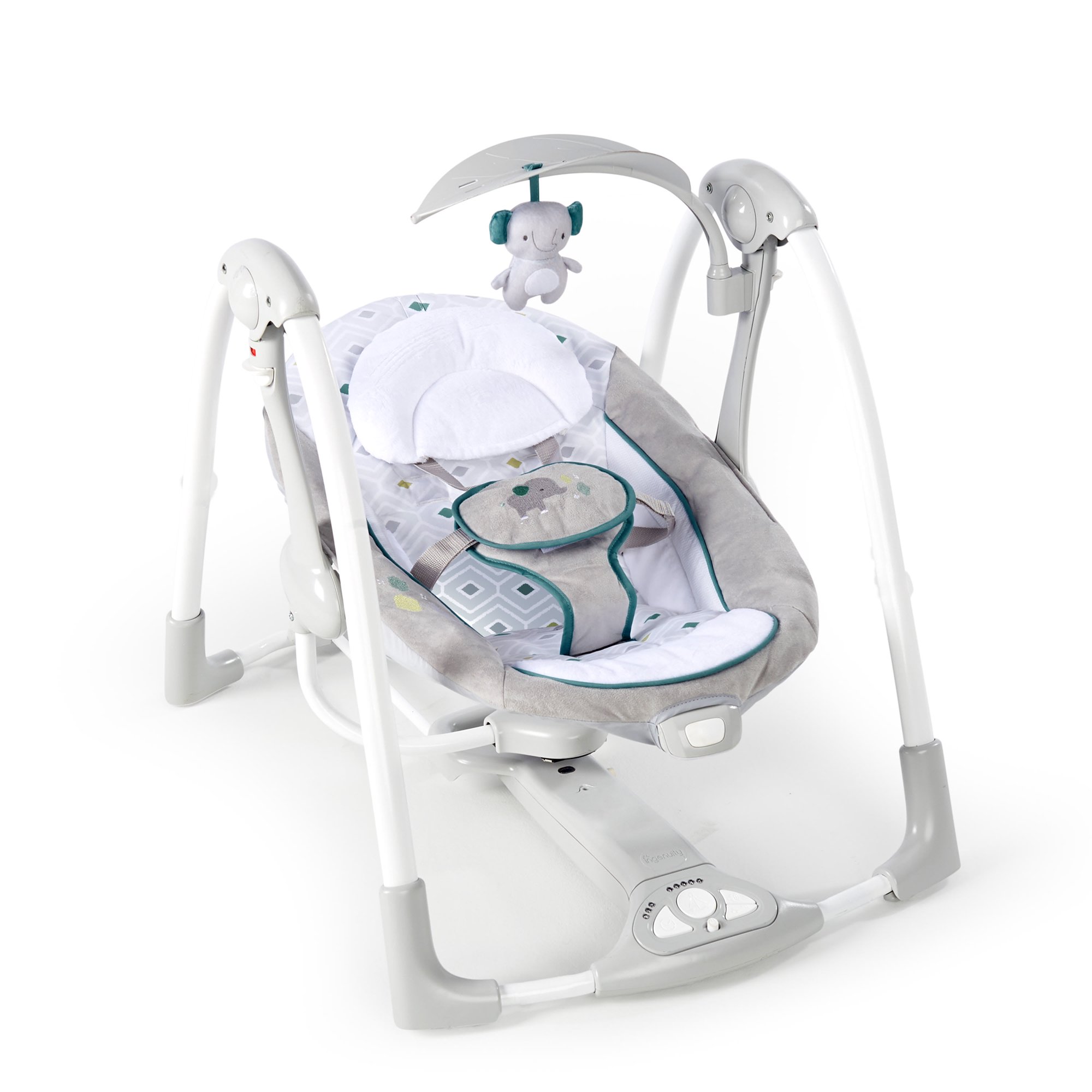 Ingenuity 2-in-1 Portable Battery-Powered Baby Swing & Infant Seat with Vibrations - Nash (Unisex)