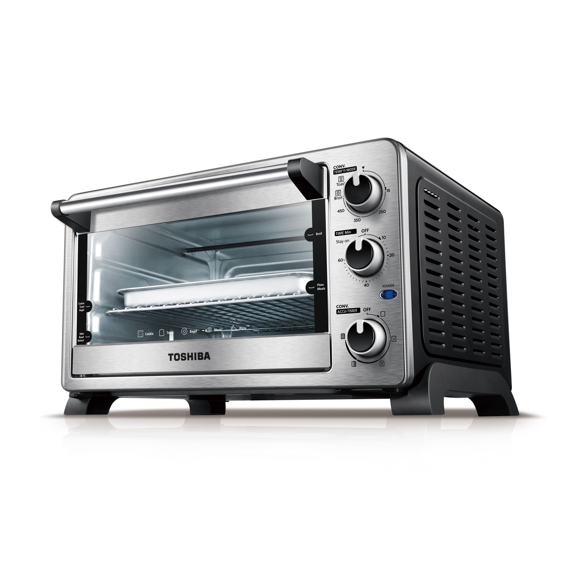 Toshiba MC25CEYSS 6-Slice Convection Toaster Oven. Stainless Steel