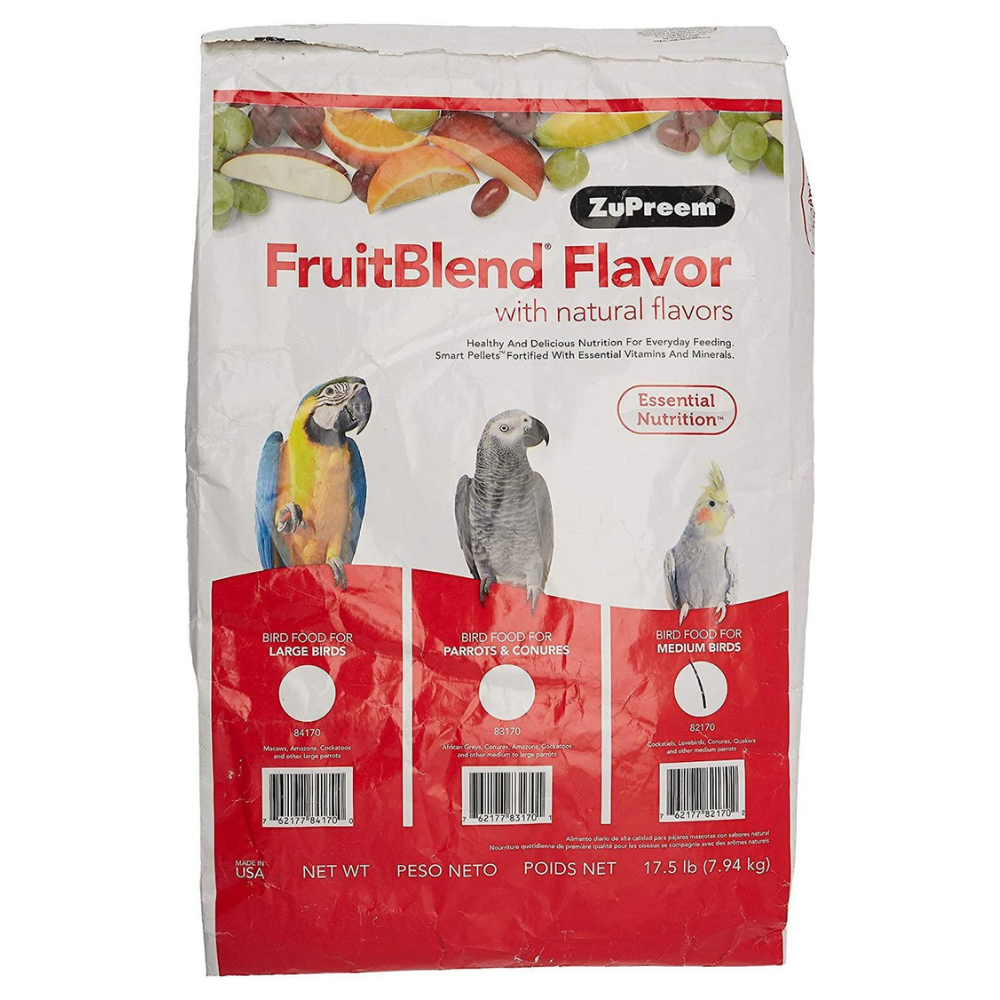 ZuPreem FruitBlend Flavor with Natural Flavors Daily Medium Bird Food