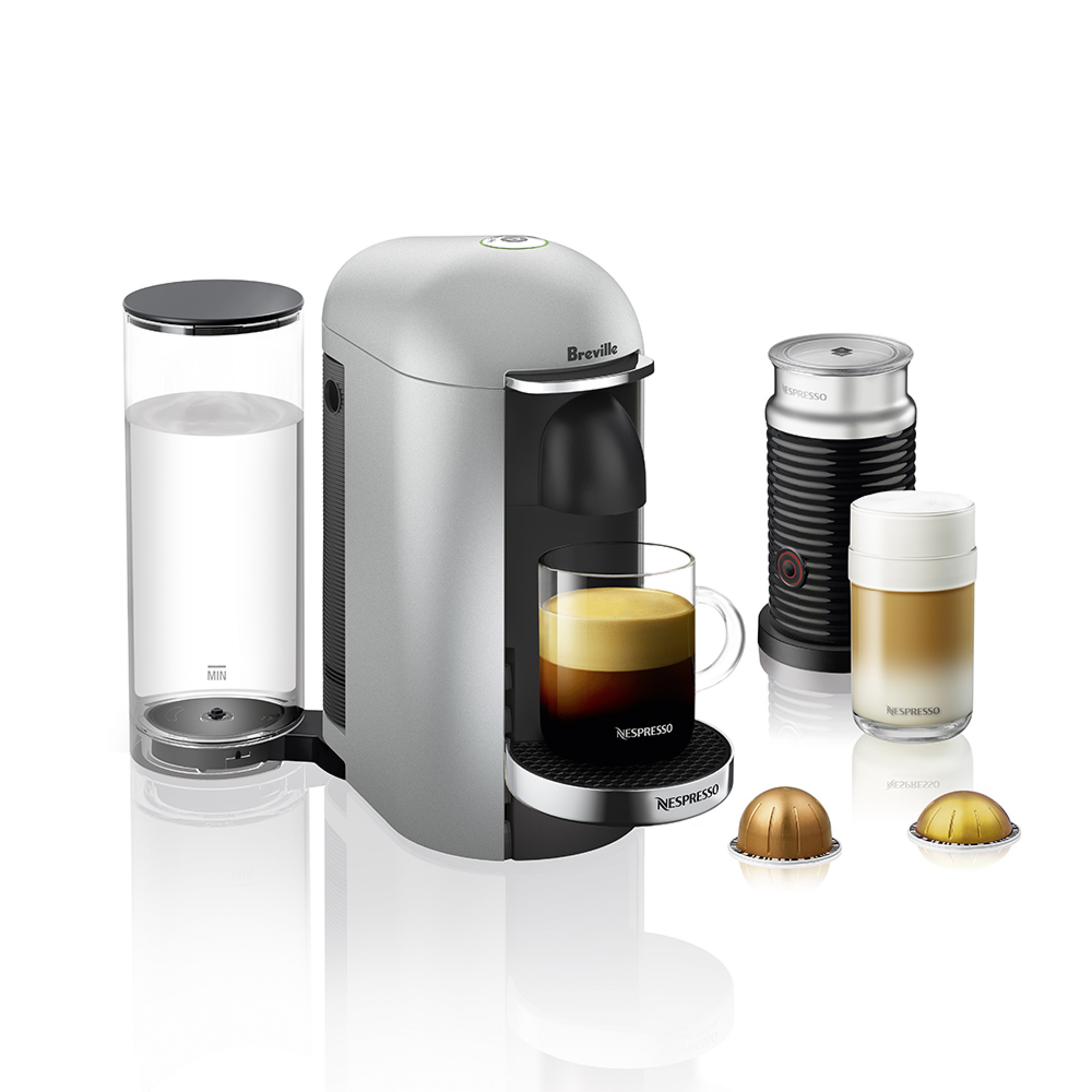 Nespresso VertuoPlus Deluxe Coffee Maker & Espresso Machine. Piano Black