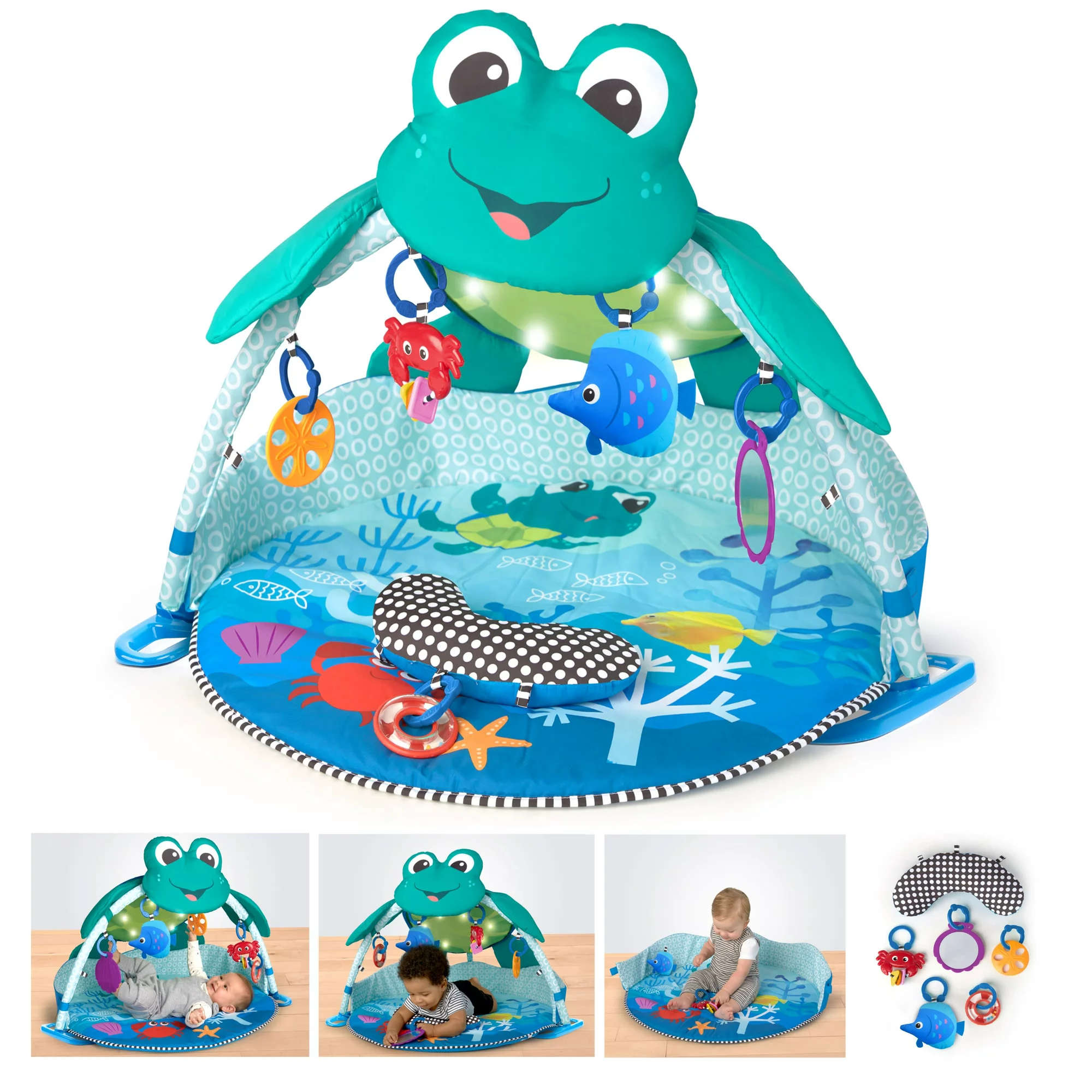 Baby Einstein Neptune Under the Sea Lights & Sounds Activity Gym and Play Mat. Ages Newborn +