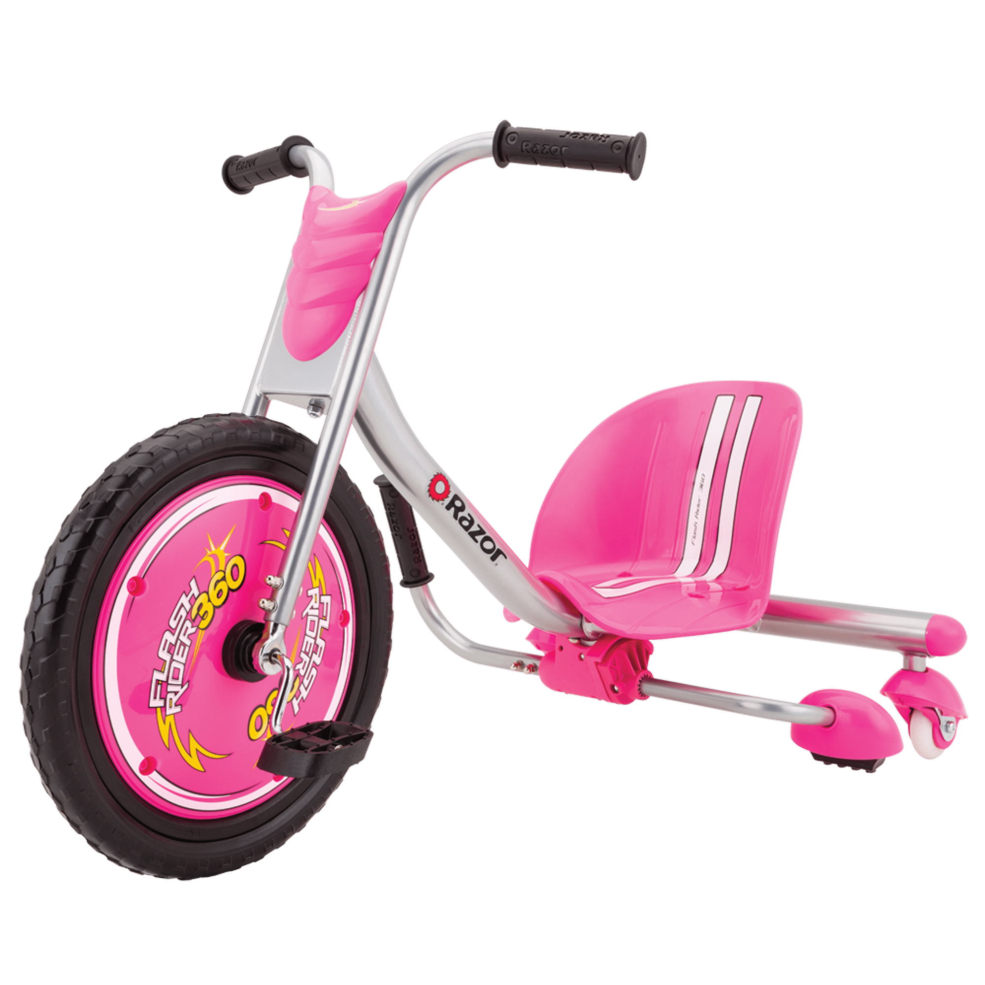 Razor FlashRider 360 Tricycle with Sparks. Pink. Moto-Style Trike. Ride-On Toy for Kids Ages 6 and Up