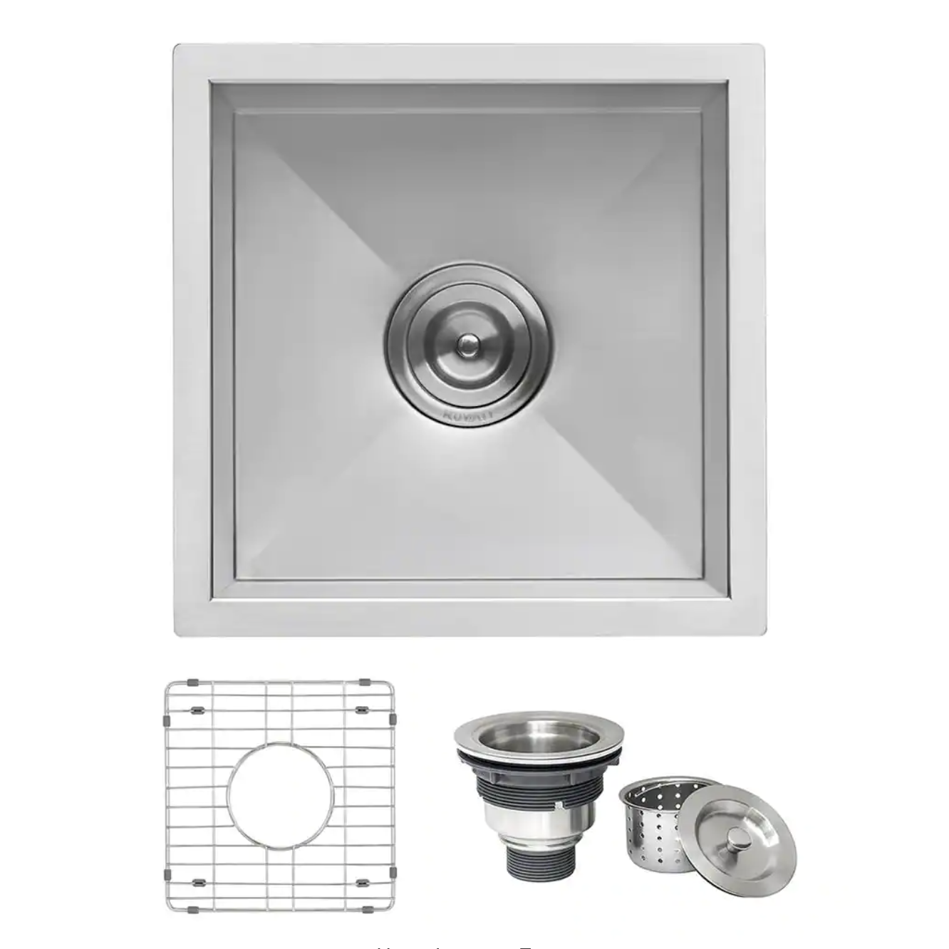 Ruvati Nesta 16 Gauge Stainless Steel 15 in. Undermount Bar Sink