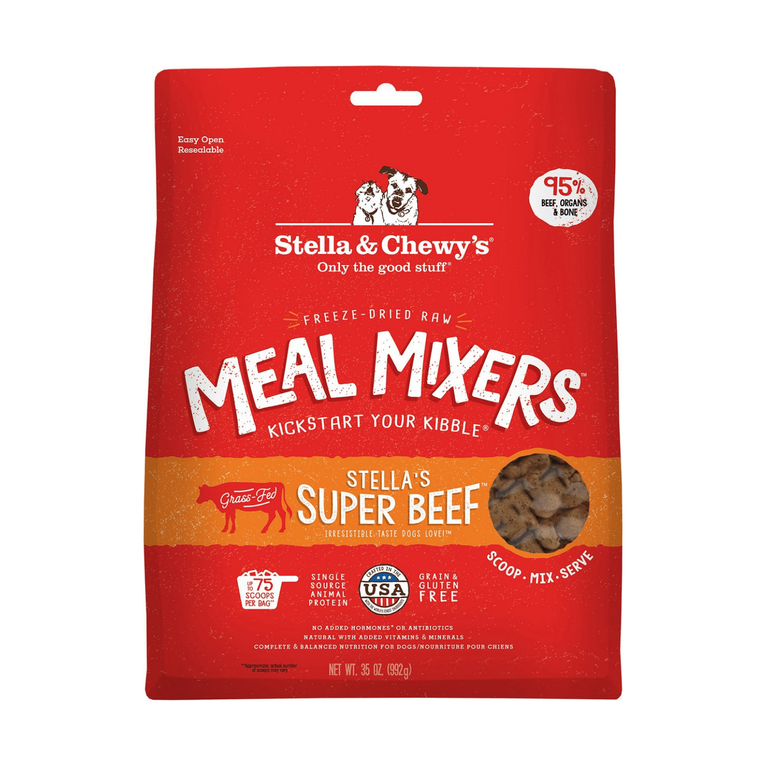 Stella & Chewy-s Stella-s Super Beef Meal Mixers Freeze-Dried Raw Dog Food Topper