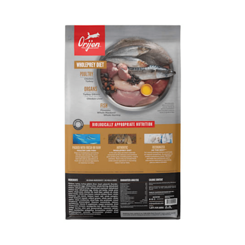 Orijen Grain Free High Protein Fresh Raw Animal Ingredients Dry Puppy Food. 25 Lbs