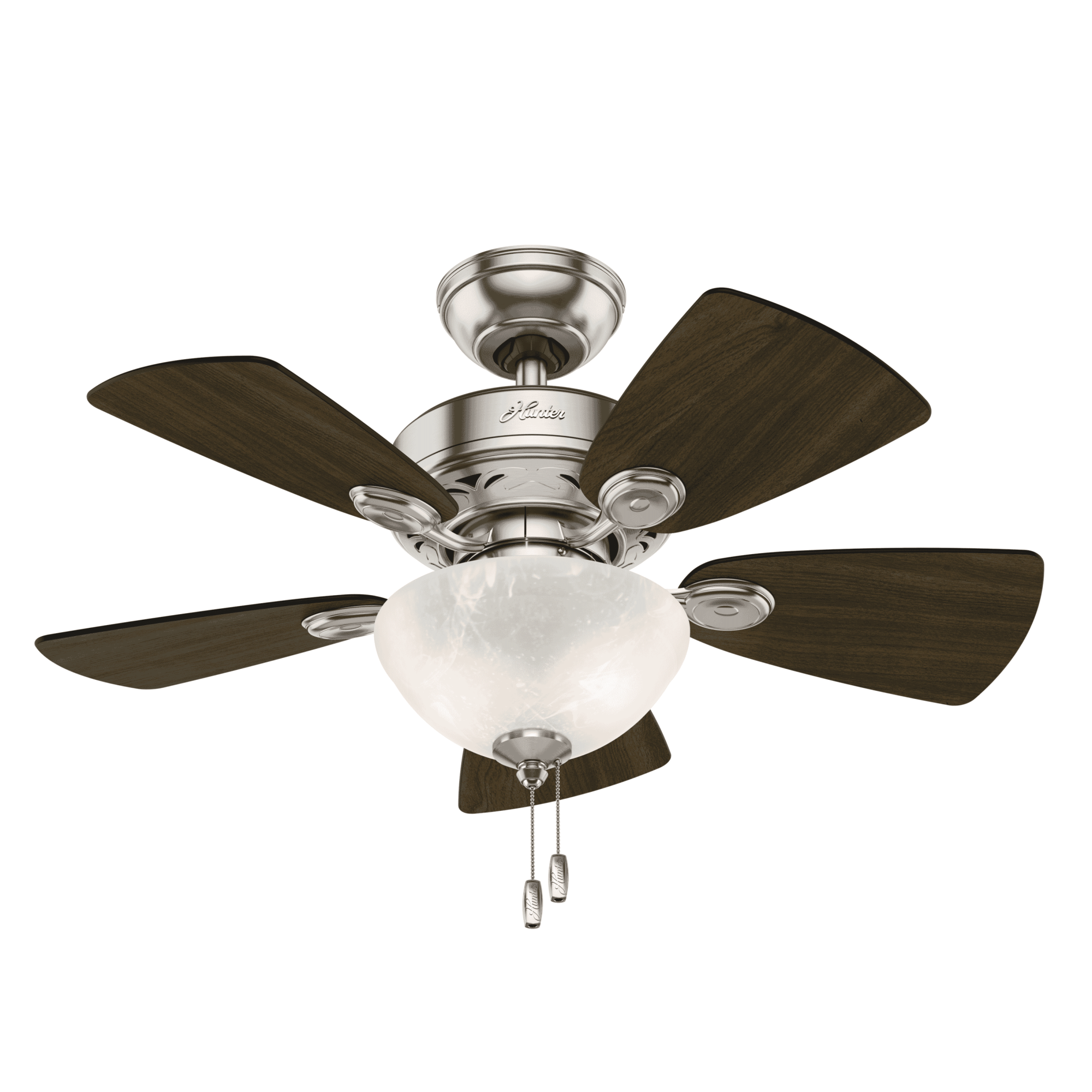 Hunter 52092 Watson 34-Inch 2-Light Indoor Ceiling Fan. Brushed Nickel