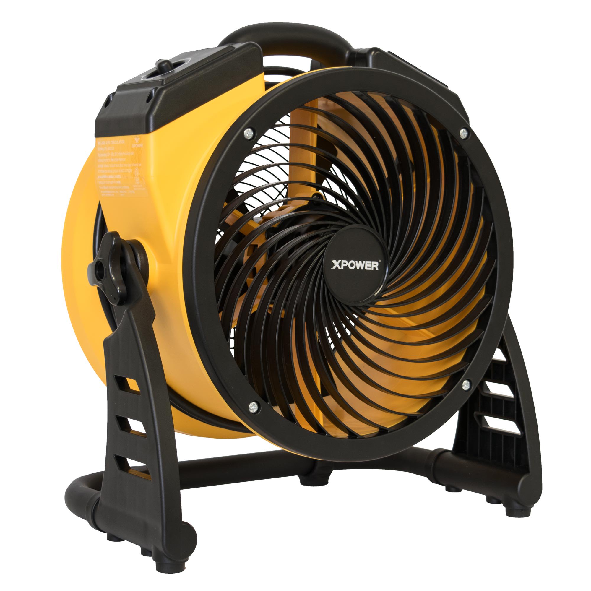 Xpower FC-100 1100 CFM 4 Speed Portable Multipurpose 11″ Pro Whole Room Air Circulator Utility Fan