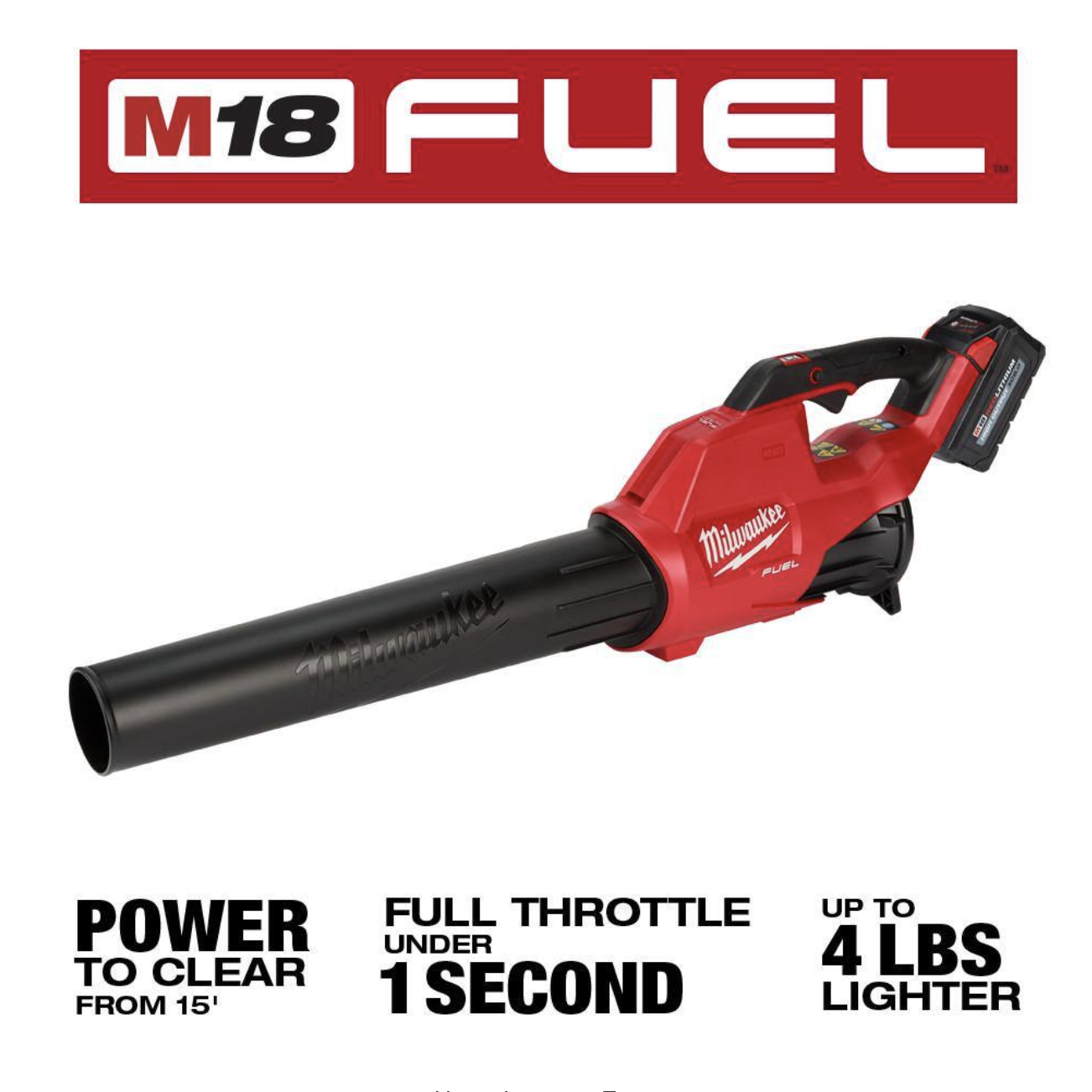 Milwaukee M18 FUEL 18-Volt Lithium-Ion Brushless Cordless 120 MPH 450 CFM Handheld Blower. Tool-Only (2-Tool)