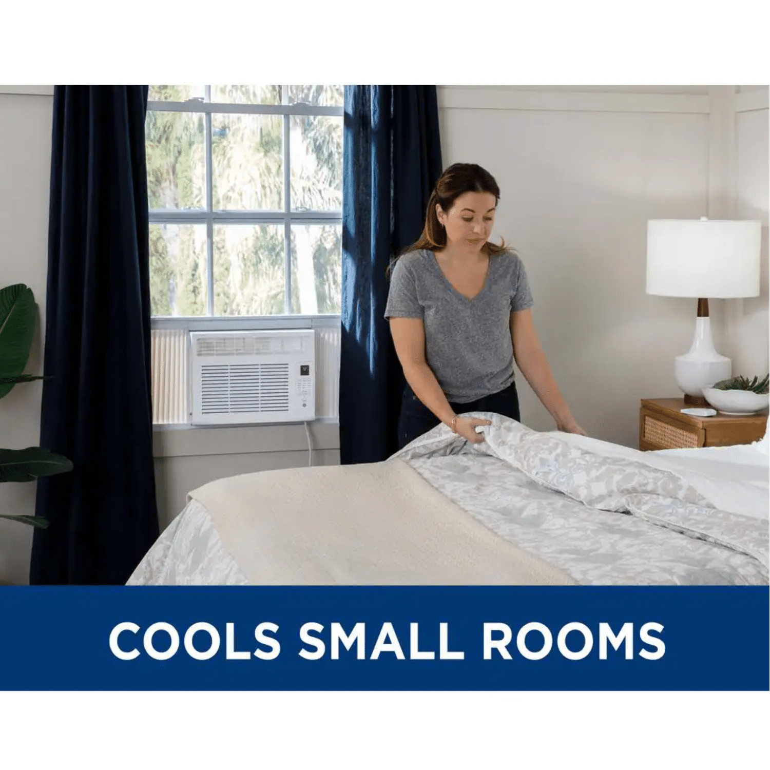 GE 6.000 BTU 115-Volt Window Air Conditioner for 250 sq. ft. Rooms in White with Remote