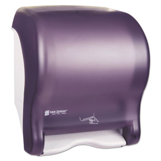 San Jamar Smart Essence Electronic Roll Towel Dispenser. Black - SJMT8400TBK