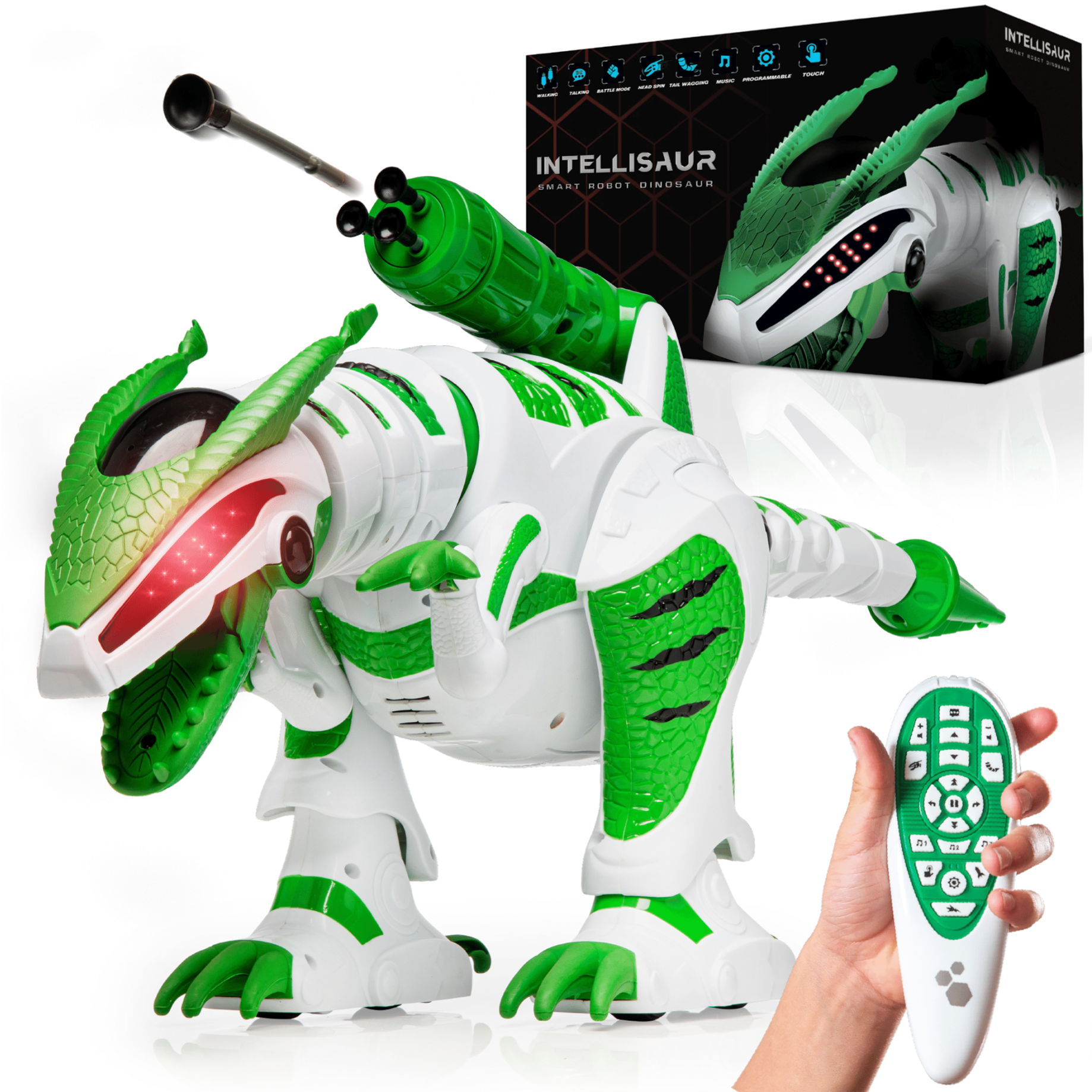 Power Your Fun Intellisaur Smart T-Rex Battle Dinosaur Robot