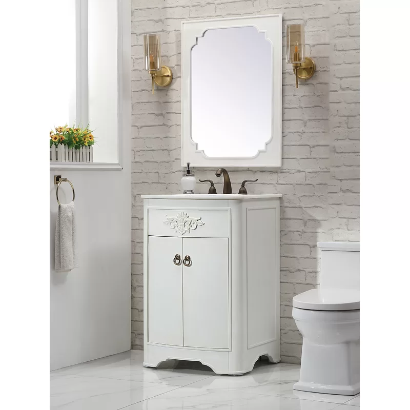 Andover Mills Holford 24” Free-standing Single Bathroom Vanity
