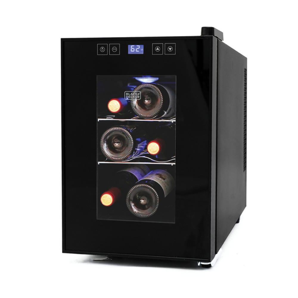 Black + Decker BD60016 Wine Cellar With LED Display (6-Bottle Capacity)