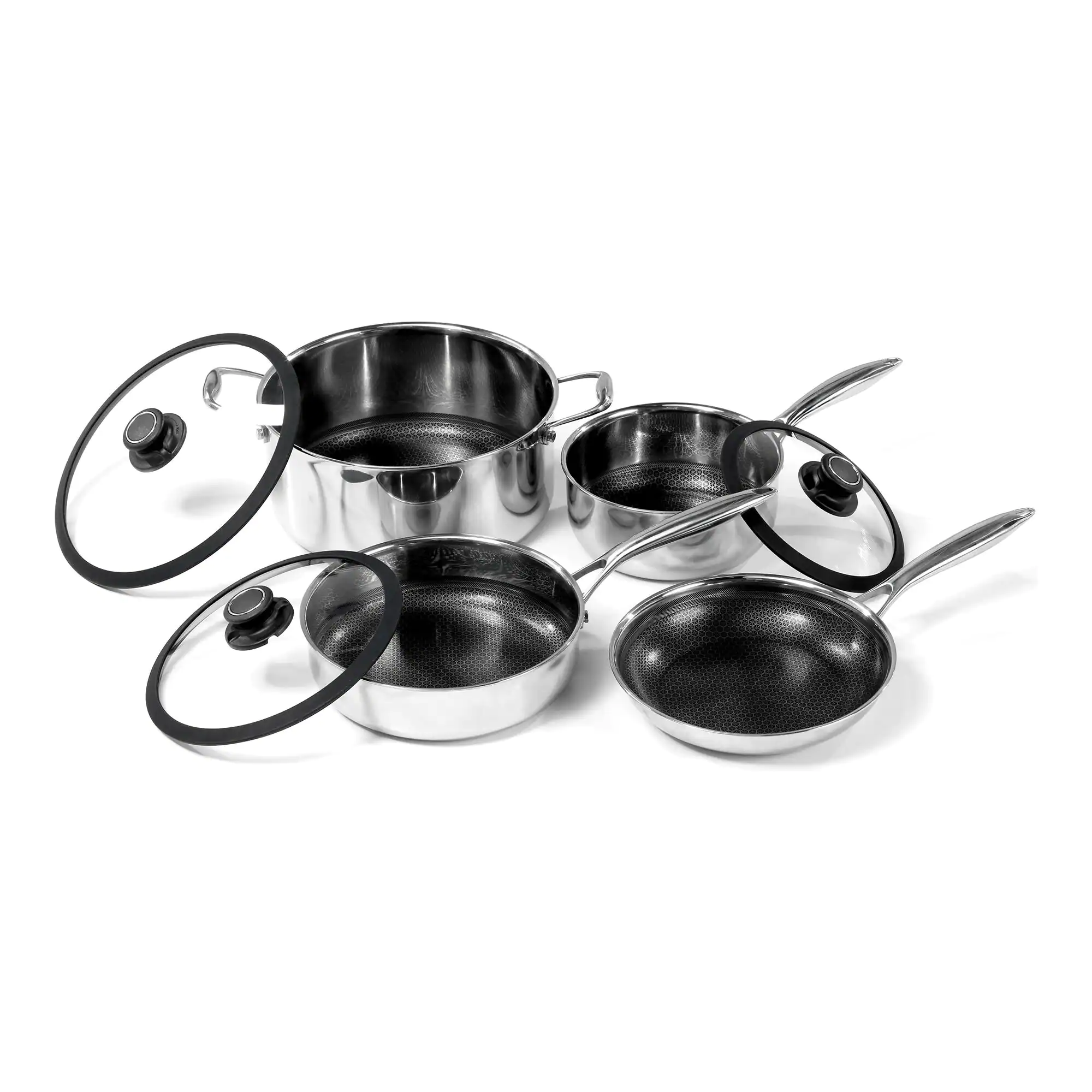 Black Cube 7-Piece Hybrid Quick Release Cookware Set