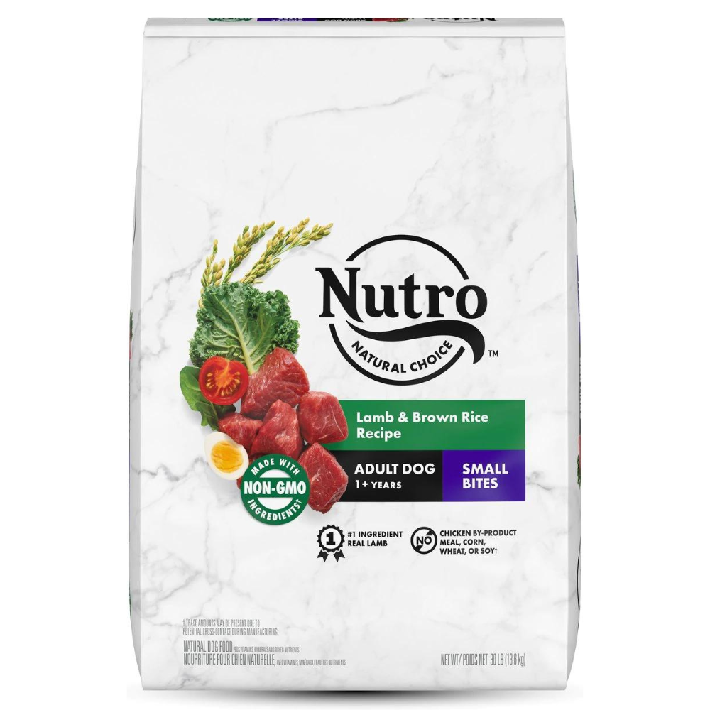 Nutro Natural Choice Small Bites Adult Lamb & Brown Rice Recipe Dry Dog Food. 30-lb bag