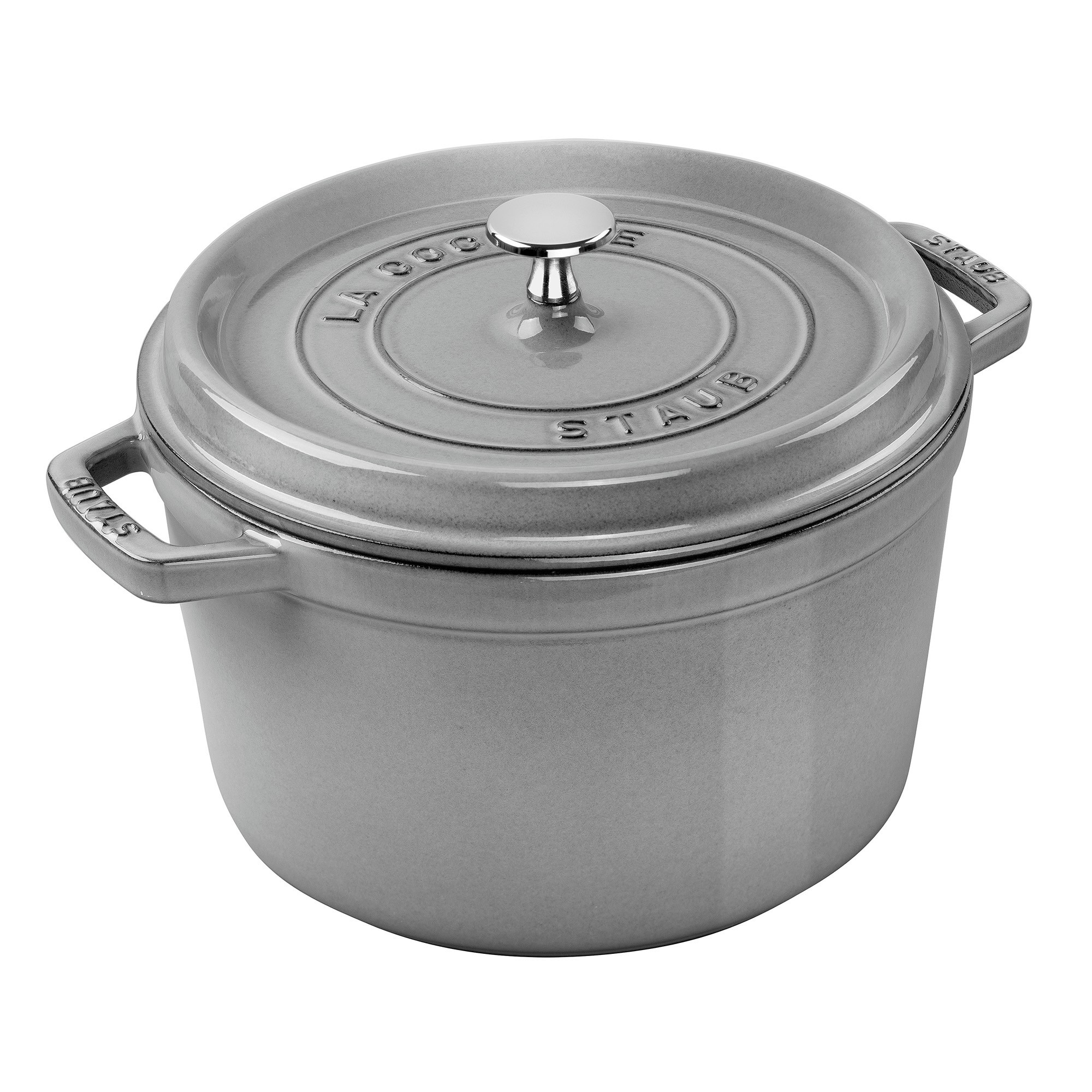 Staub Enameled Cast Iron Deep Oven. 5-Qt.. Graphite